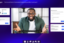 Man giving a webinar